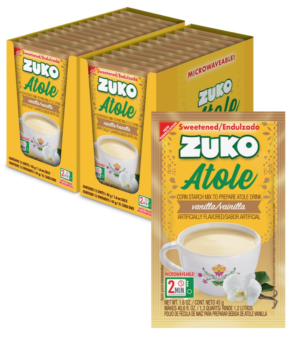 Amazon.com : Zuko Atole Vanilla Instant Corn Starch Mix